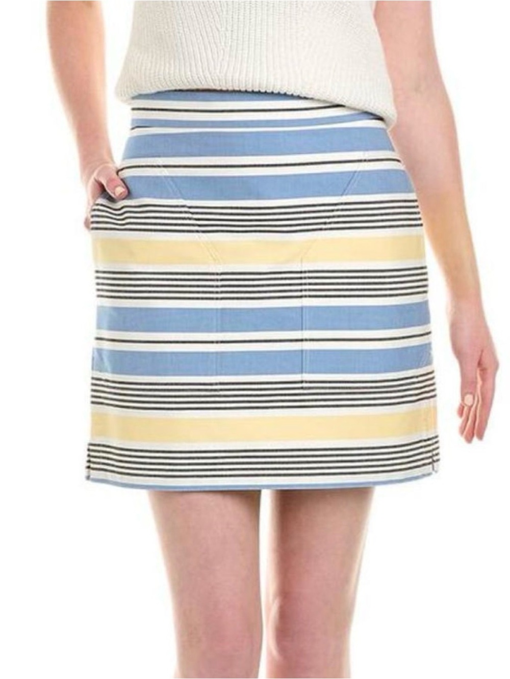Max Mara Pere Mini Skirt Stripes Size 2